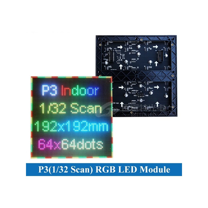 Modulo led Kinglight p3 indoor scan 1/32s 19,2x19,2cm per ledwall per uso interno ABM 0081 ABM GROUP SRLS MODULI PER LED WALL...