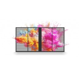 Ledwall trasparente shop vetrina cs 3.9 x 7.8mm 4500nits modulo 100 x 100 x 7.5cm CABINET MODULARI LEDWALL ABM GROUP SRLS