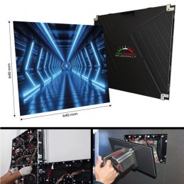 Cabinet ledwall p2.5 modulare 640 x 640mm 600nits manutenzione frontale in alluminio uso interno CABINET MODULARI LEDWALL ABM...